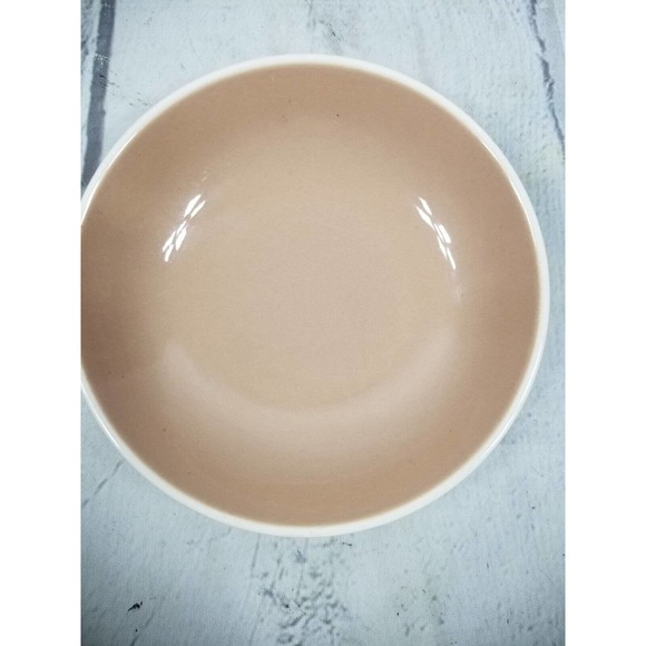 Harkerware Springtime Cocoa Pink Tan Soup Berry Cereal Bowl 5.5" - Picture 2 of 6